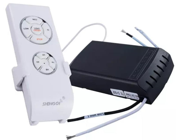 (Local SG Shop) Elmark High Quality ShengQi Original Universal AC Ceiling Fan Remote Control Receiver & 3 Speed Remote Control Set For Elmark  AC Fan.