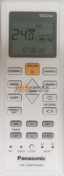  (Local SG Shop) ACXA75C. Genuine New Original Panasonic AirCon Remote Control For ACXA75C. (Photo for Sample Only)