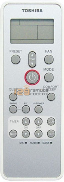 (Local SG Shop) WC-H01EE. Genuine New Version Original Toshiba AirCon Remote Control To Replace For WC-H01EE Only.