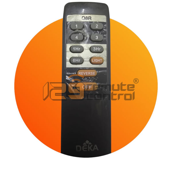 (Local SG Local Retail Shop) 4 Speed Q8R Deka Ceiling Fan Remote Control Substitute Replacement in Singapore. Q8R. GE-DKQ8RV1C.
