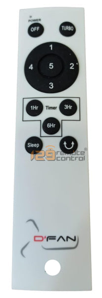 (Local SG Retail Shop) 516 dFan 16" Corner Fan Original New Ceiling Fan Remote Control Replacement.