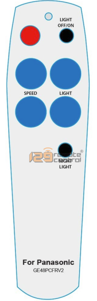 (Local SG Retail Shop) Durable. High Quality Panasonic Ceiling Remote Control Replacement GE48PCFRV2.