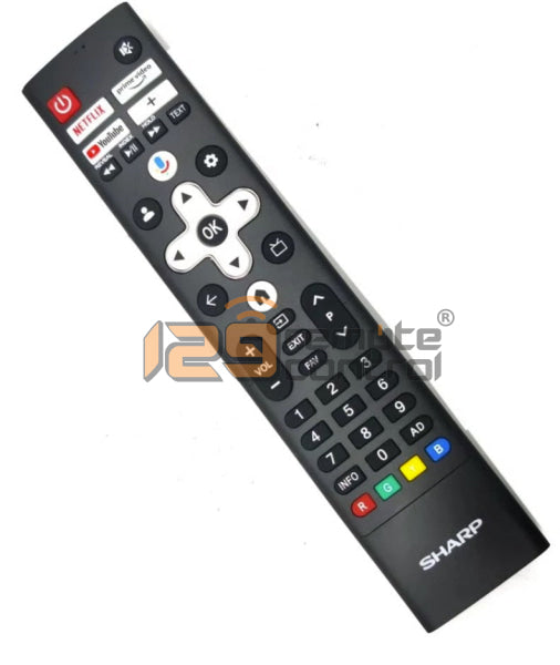 (Local SG Retail Shop) GE-SHRMV4. New Sharp TV Remote Control Remote Control Replacement For Sharp GE-SHRMV4.