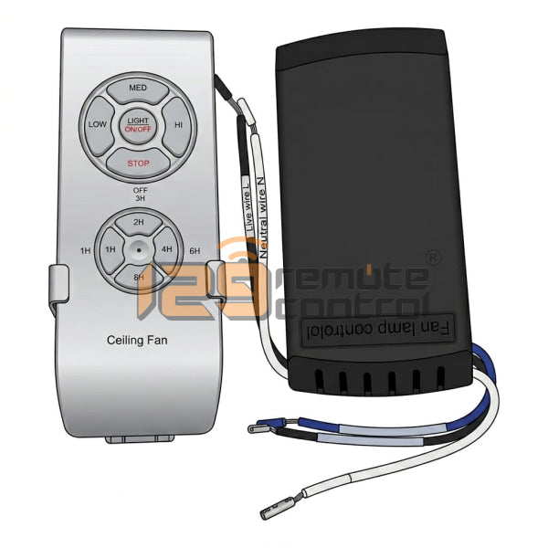 (Local SG Retail Shop) New High Quality Ceiling Fan with Light Receiver &amp; Remote Control Set. (Silver)