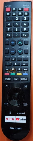 (Local SG Retail Shop) New High Quality Sharp TV Remote Control for Smart TV - New Substitute Android TV Remote.