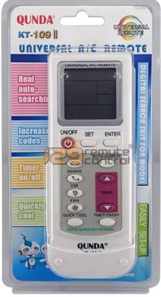 (Local SG Retail Shop) Qunda. 7-STAR. Universal AirCon Remote Control KT-109 II Replace For 7-STAR.