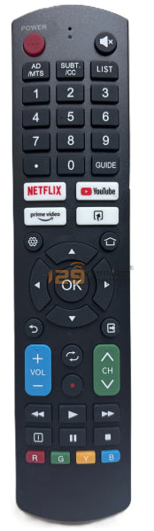 (Local SG Retail Shop) 2T-C43GF2000X. RNF05. GE-S5V5. Sharp Smart TV Remote Control For Sharp TV Replacement For 2T-C43GF2000X. RNF05. GE-S5V5.