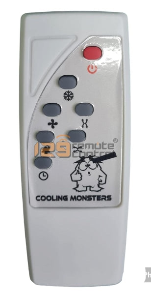 (Local SG Shop) Cooling Monsters. High Quality Cooling Monster AC AirCon Remote Alternative Substitute For Cooling Monsters Portable AC. GE-MS125R.