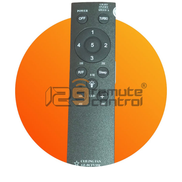 (Local SG Shop) * GE-BCFV35R. Alternative New Ceiling Fan Remote Control Alternative Replacement. (Black) GE-BCFV35R. *