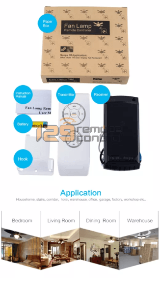 (Local SG Shop) Tendo. Daiko Alternative Ceiling Fan Remote Control Receiver & 3 Speed Remote Control Alternative Set For Daiko Tendo Only.