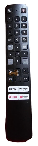 (Local SG Shop) TCL, IFFALCON TV Remote Control New High Quality Substitute With Netflix, YouTube, Media, Prime Video. (GE-TVCL2NF)