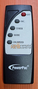 (Local Shop) PowerPac Wall Fan Remote for PowerPac Wall Fan Remote Controller.