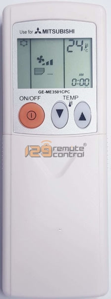 (Local SG Shop) GE-ME3501CPC. New High Quality Mitsubishi Electric AirCon Remote Control GE-ME3501CPC - New Substitute