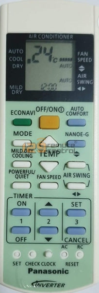 (Local SG Shop) A75C3883 New High Quality Panasonic AirCon Remote Control - New Substitute For A75C3883 .