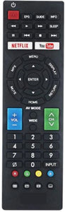 New High Quality Sharp TV Remote Control for Smart TV - New Substitute with NetFlix & YouTube