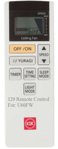 (Local SG Shop) K12UX. Brand New Original KDK Remote Control Replace For K12UX.