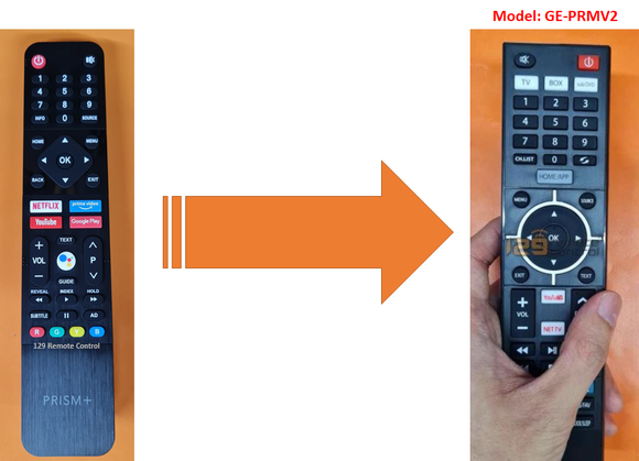 PRISM+ Android TV Remote Control For Q65-QE, Q65QE