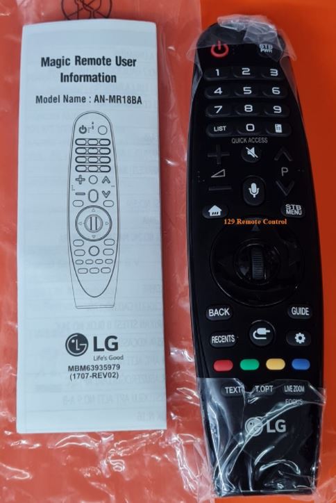 (Local Shop) AN-MR18BA. Genuine New Original LG Smart TV Remote Control To Replace For AN-MR18BA.