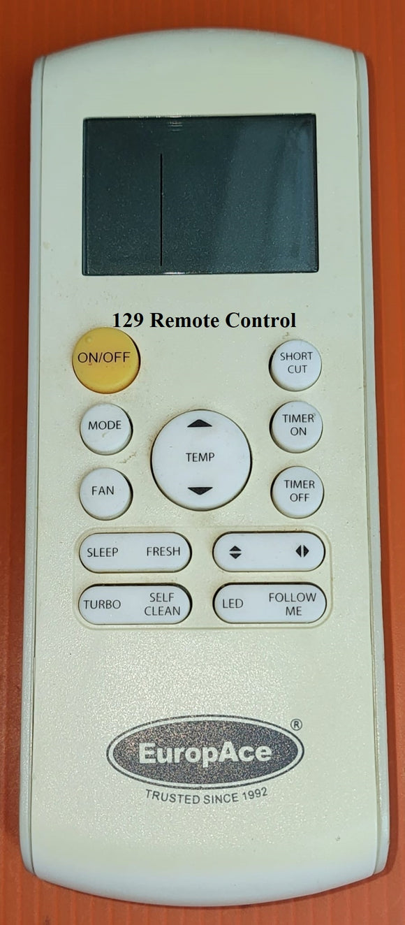 (Local SG Shop) RG57A3/BGEF. EuropAce AirCon Remote Control Alternative Replacement For RG57A3/BGEF. (Photo for sample only)