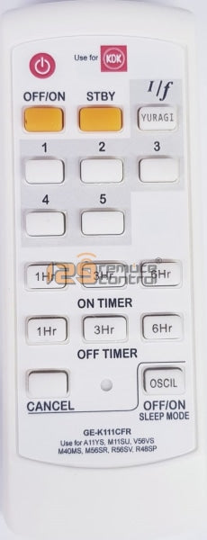 (Local Shop) New High Quality Substitute Remote Control for KDK Ceiling Fan R56SV