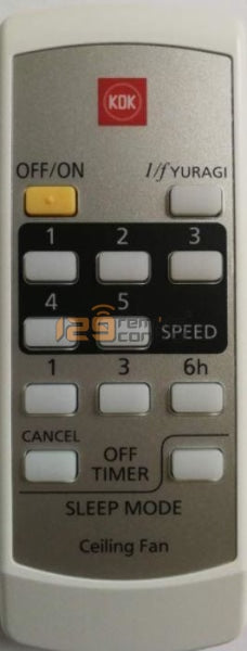 Brand New Original & Substitute Kdk Remote Control For K14Y2 Option 1) With Batteries.
