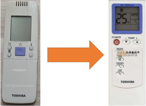 (Local SG Shop) New High Quality Substitute Toshiba AirCon Remote Control for WH-H1JE2 (GE-TS500LAC)
