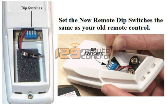 Ceiling Fan Remote Control Dip Switches Setting
