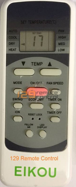 (SG Local Retail Shop) Eikou AirCon Remote Control Replacement