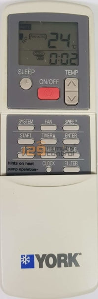 York Vrf Remote Control (Local SG Shop) Genuine Used Original York AirCon Remote Control ...