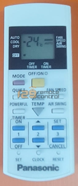 (Local SG Shop) CS-C9EKZW. Substitute New Panasonic AirCon Remote Control To Replace For CS-C9EKZW.