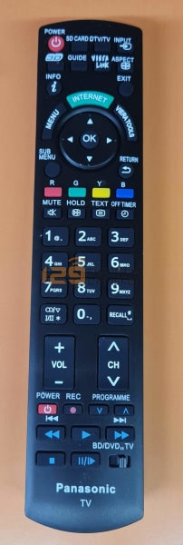 (Local Shop) Brand High Quality New Substitute Panasonic TV Remote Control Replace For N2QAYB000120.