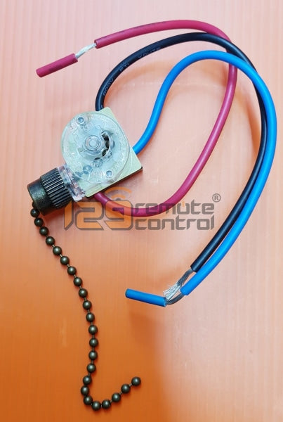 (Local Shop) Brand New Pull Chain Switch Only For Fan / Light Switch. (Fanco / Amasco / KDK / Crestar / Acorn / Haiku /Zing Ear/Pull Switch/Ceiling Fan Switch/Chain Switch/Switch/Light/Universal Light Switch)