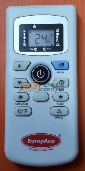 (Local Shop) EuropAce Portable AirCon Remote Control. EPAC12T3.