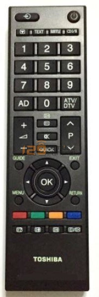 (Local Shop) Genuine 100% New Version Original Toshiba Tv Remote Control Replace Substitute For