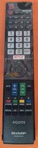 (Local Shop) New Genuine Original Sharp Tv Remote Control Netflix For Gb209Wjsa Only.