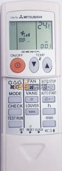 New High Quality Mitsubishi Electric Aircon Remote Control For W001Cp - Substitute