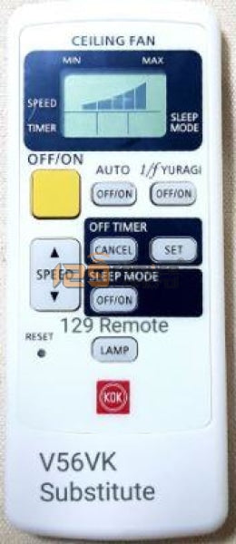 (Local Shop) K14Z9 New High Quality Substitute KDK Ceiling Remote Control for K14Z9. Direct Using. Model: K14Z9 & V56VK.